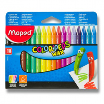 Voskové pastely Maped Wax 18 barev foto
